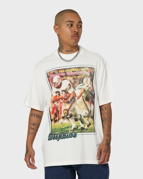 Mitchell & Ness Miami Dolphins Sports Illustrated T-Shirt Vintage White Soft and durable
