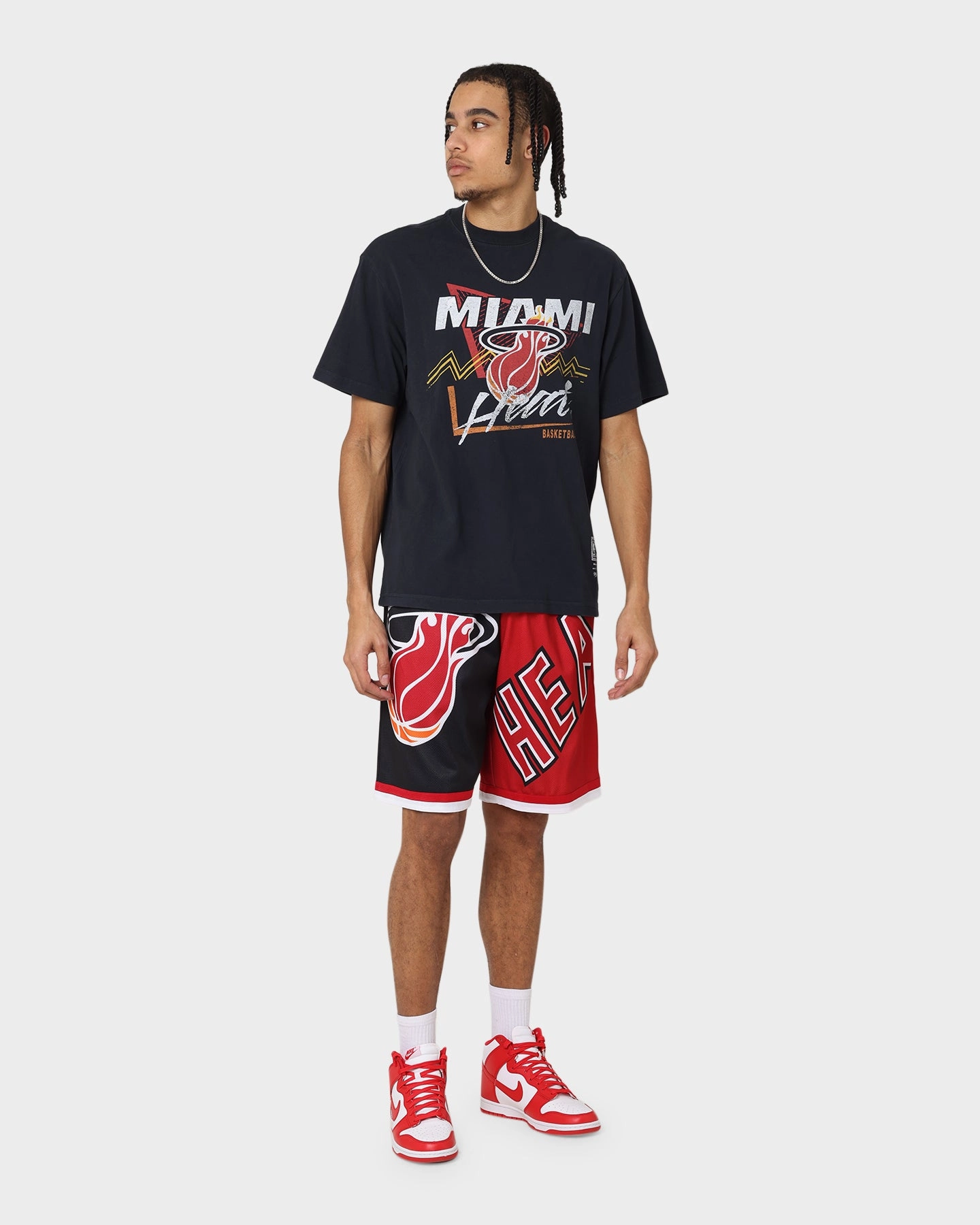 Wedges first day of school Mitchell & Ness Miami Heat Big Face 5.0 Shorts Black