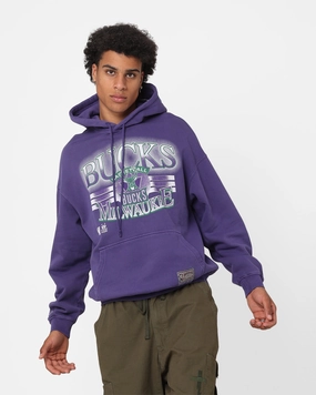 Mitchell & Ness Milwaukee Bucks Glow Arch Hoodie Purple Adapt adults'