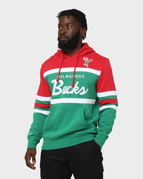 Mitchell & Ness Milwaukee Bucks Head Coach Hoodie Green Timeless Form
