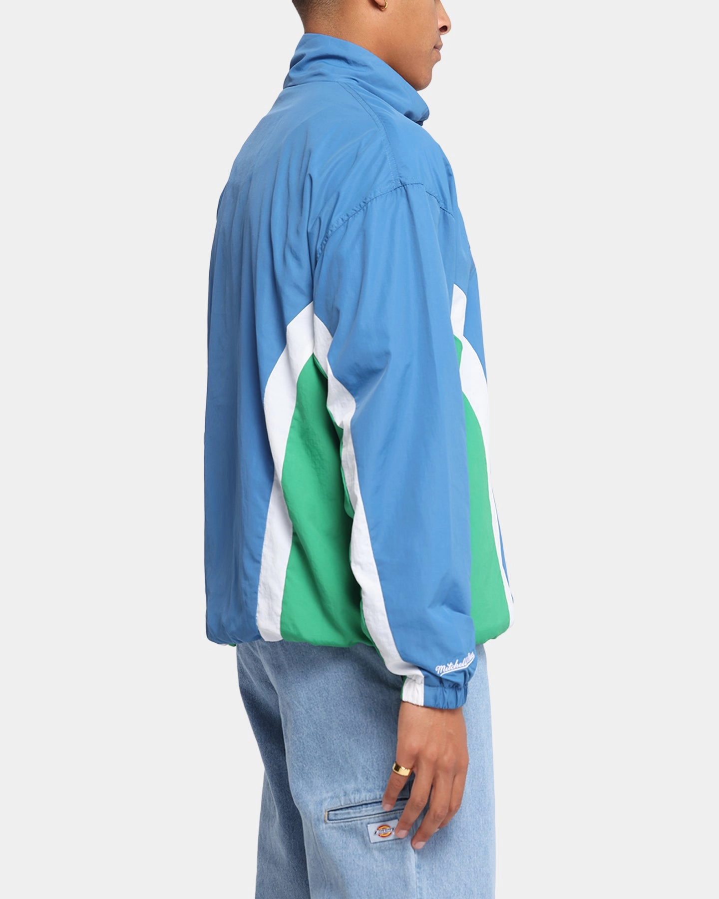 Mitchell & Ness Minnesota Timberwolves Nylon Track Jacket Blue/Green Work Layer