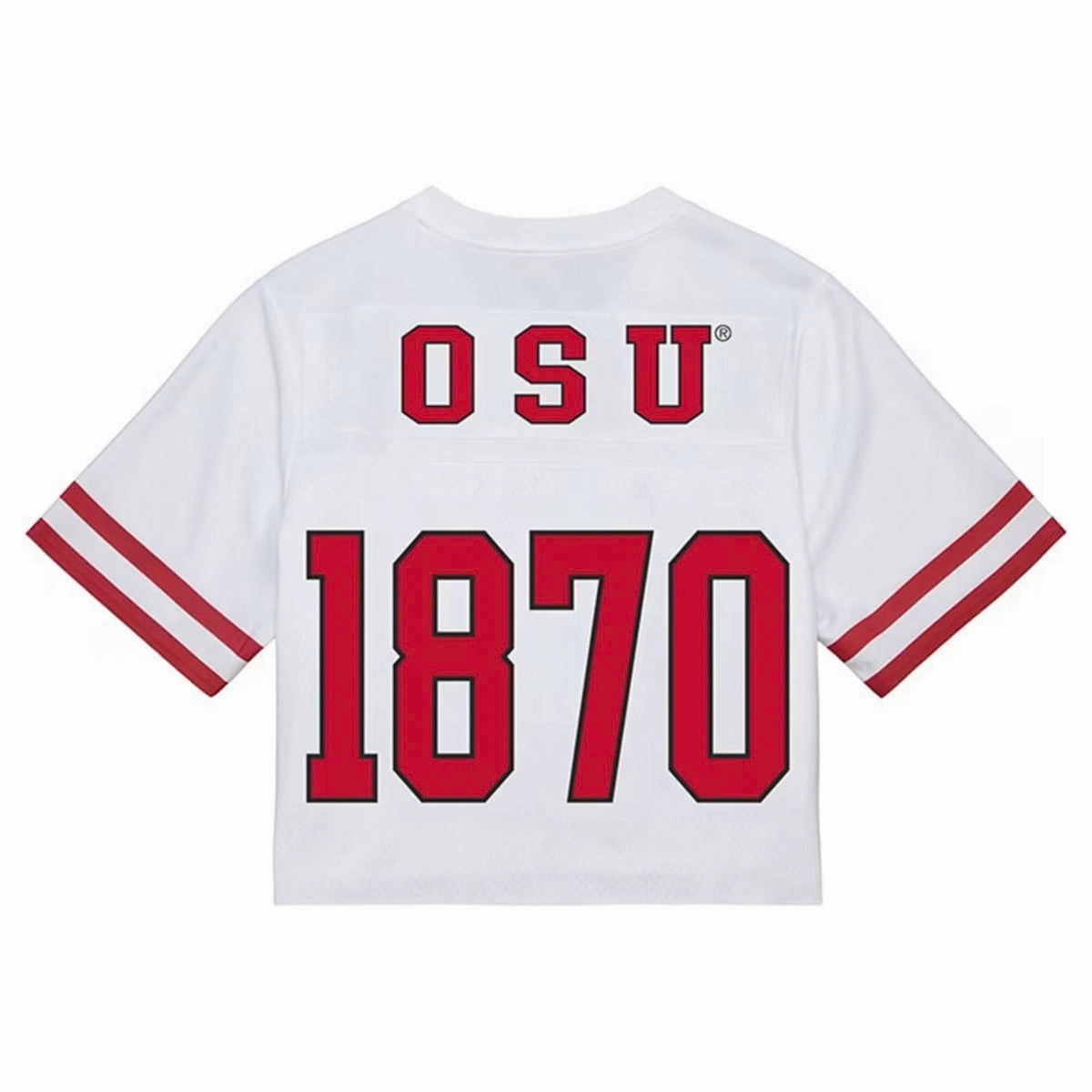 Mitchell & Ness NCAA Cropped Fashion Jersey Ohio State Anti Odor Treatment Plus size option