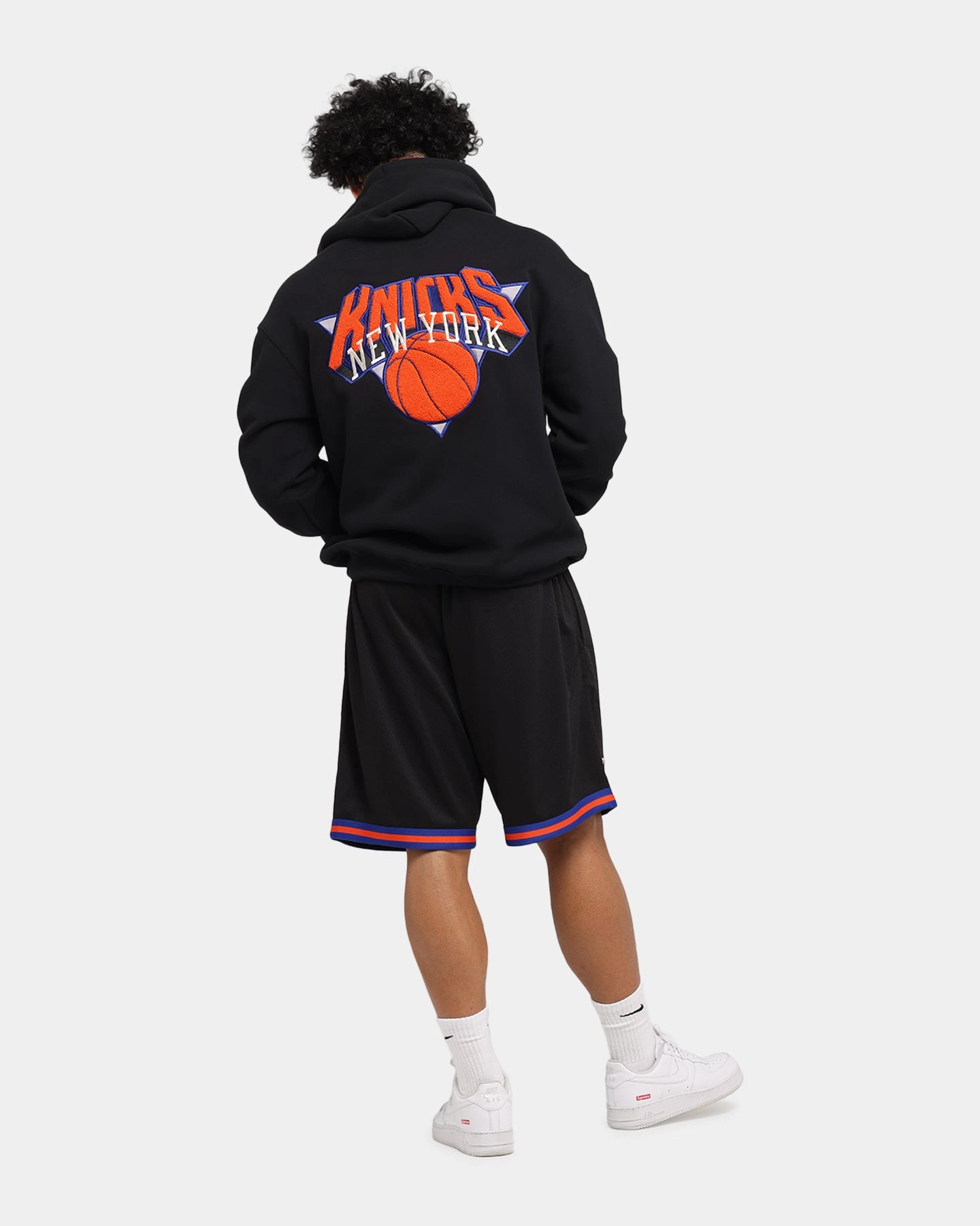 high - level safety certification Fresh Lightness Mitchell & Ness New York Knicks Big Apple Hoodie Black