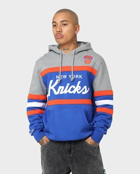 Ergonomic Tailoring Mitchell & Ness New York Knicks Head Coach Hoodie Royal