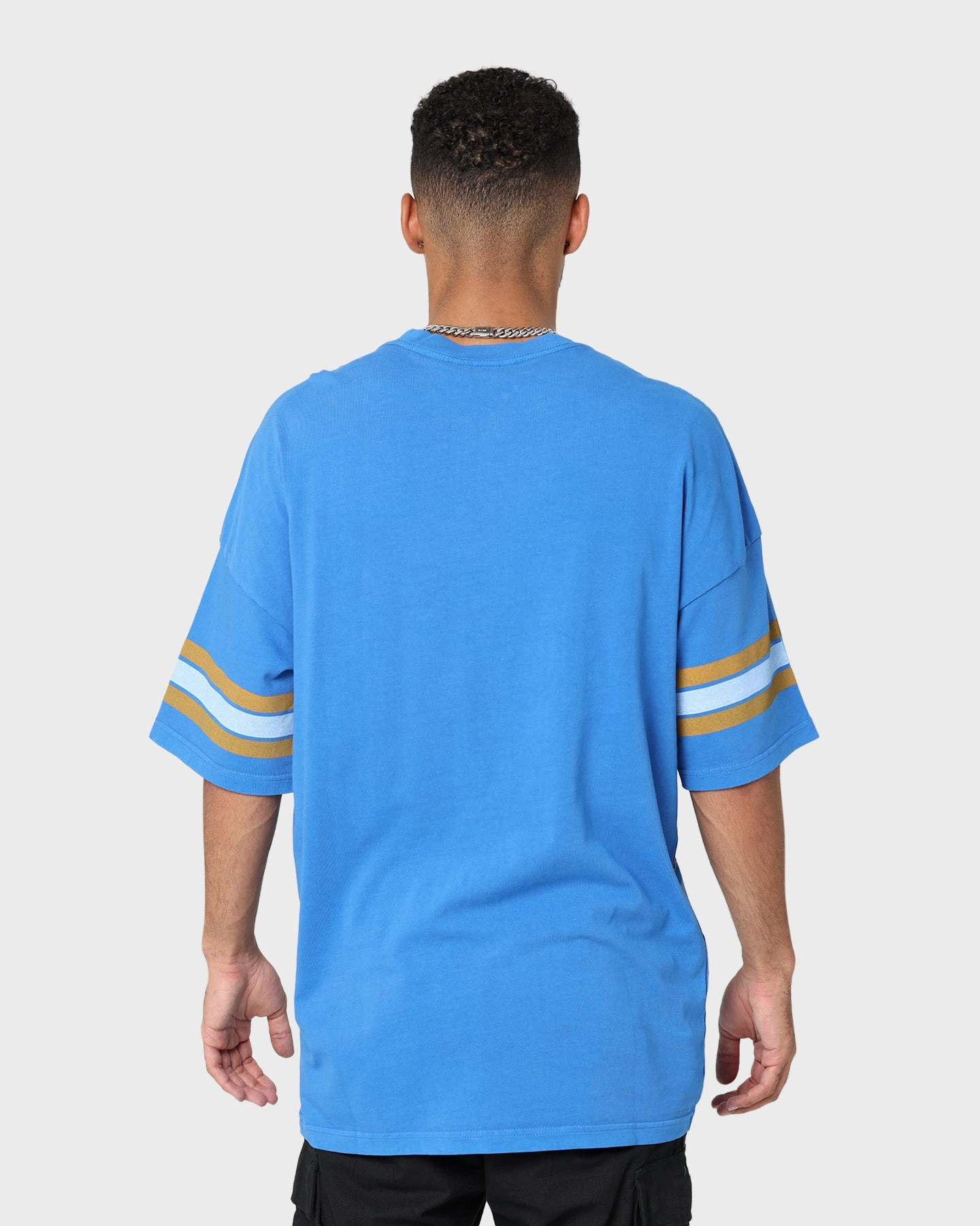 Boat neck style Trendy Style Mitchell & Ness New York Knicks Vintage Conference T-Shirt Faded Royal