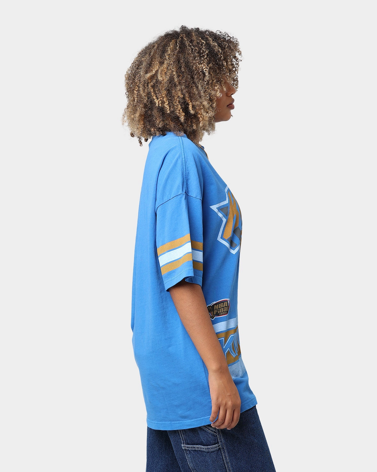 Timeless Design Comfy All-Day Mitchell & Ness New York Knicks Vintage Conference T-Shirt Faded Royal