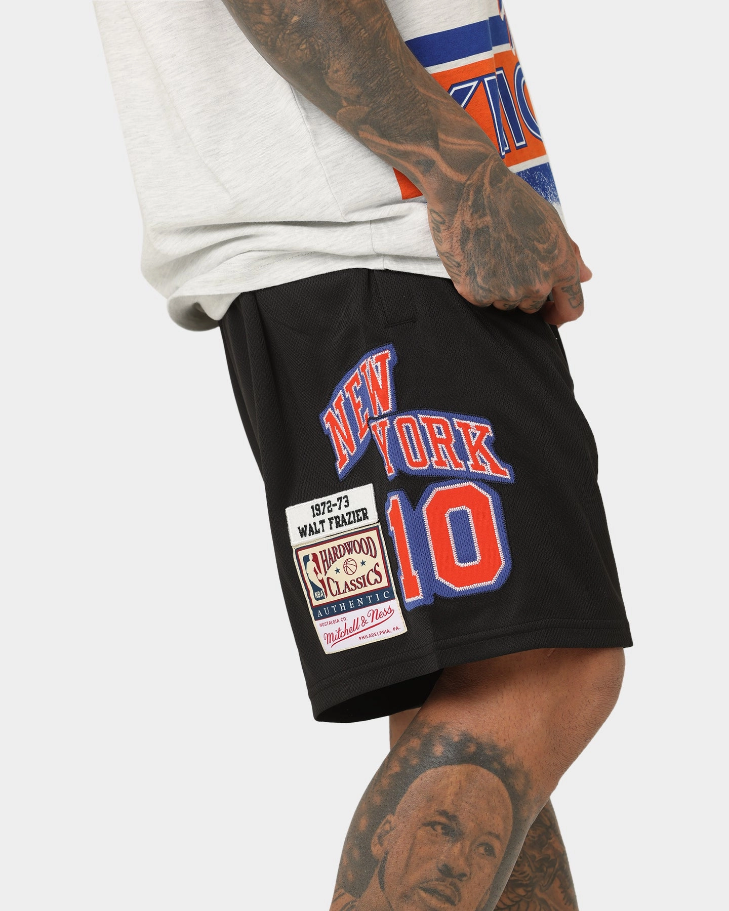 Soft Layers Workwear Mitchell & Ness New York Knicks Vintage Jersey Shorts Faded Black