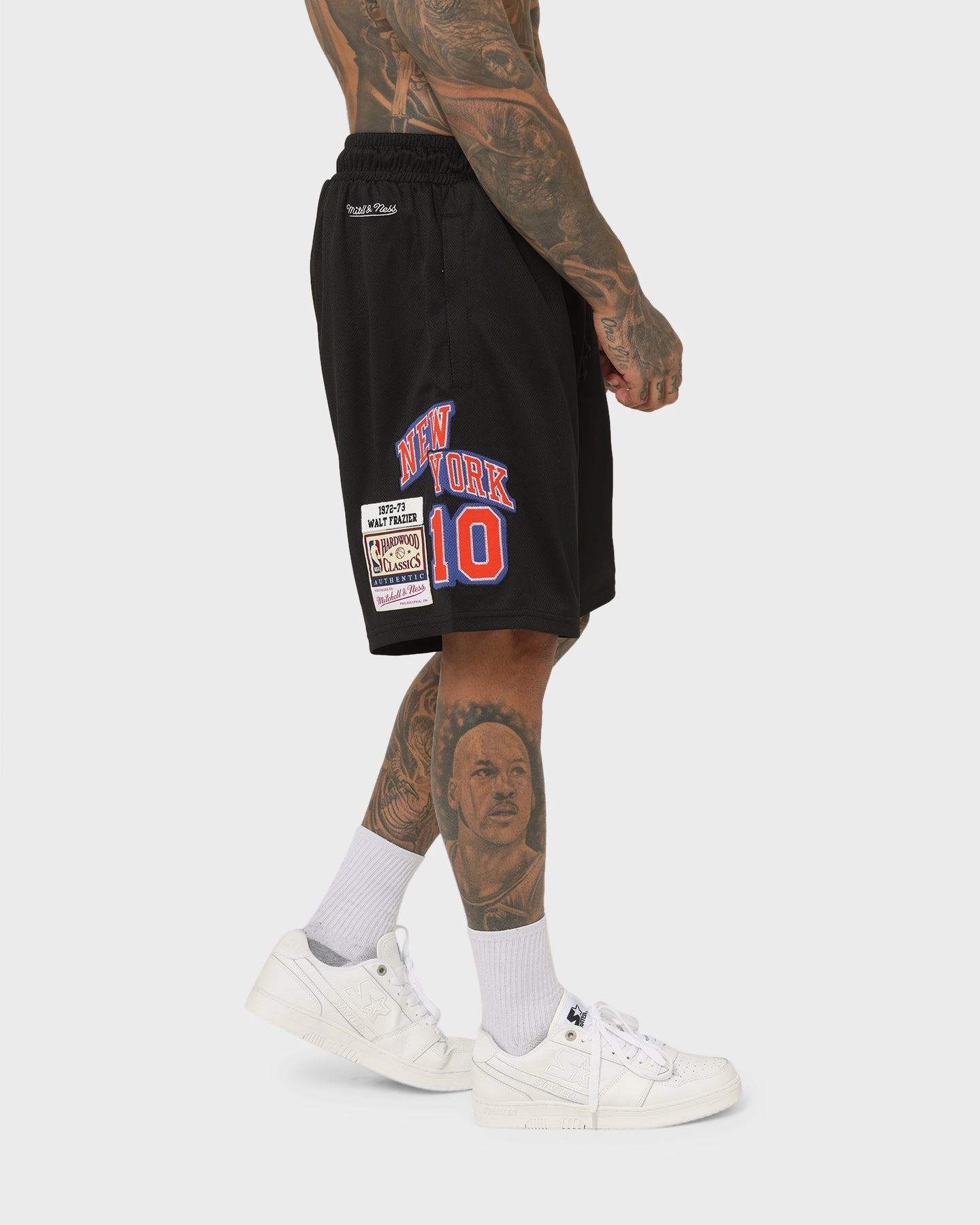 ethical fashion Mitchell & Ness New York Knicks Vintage Jersey Shorts Faded Black