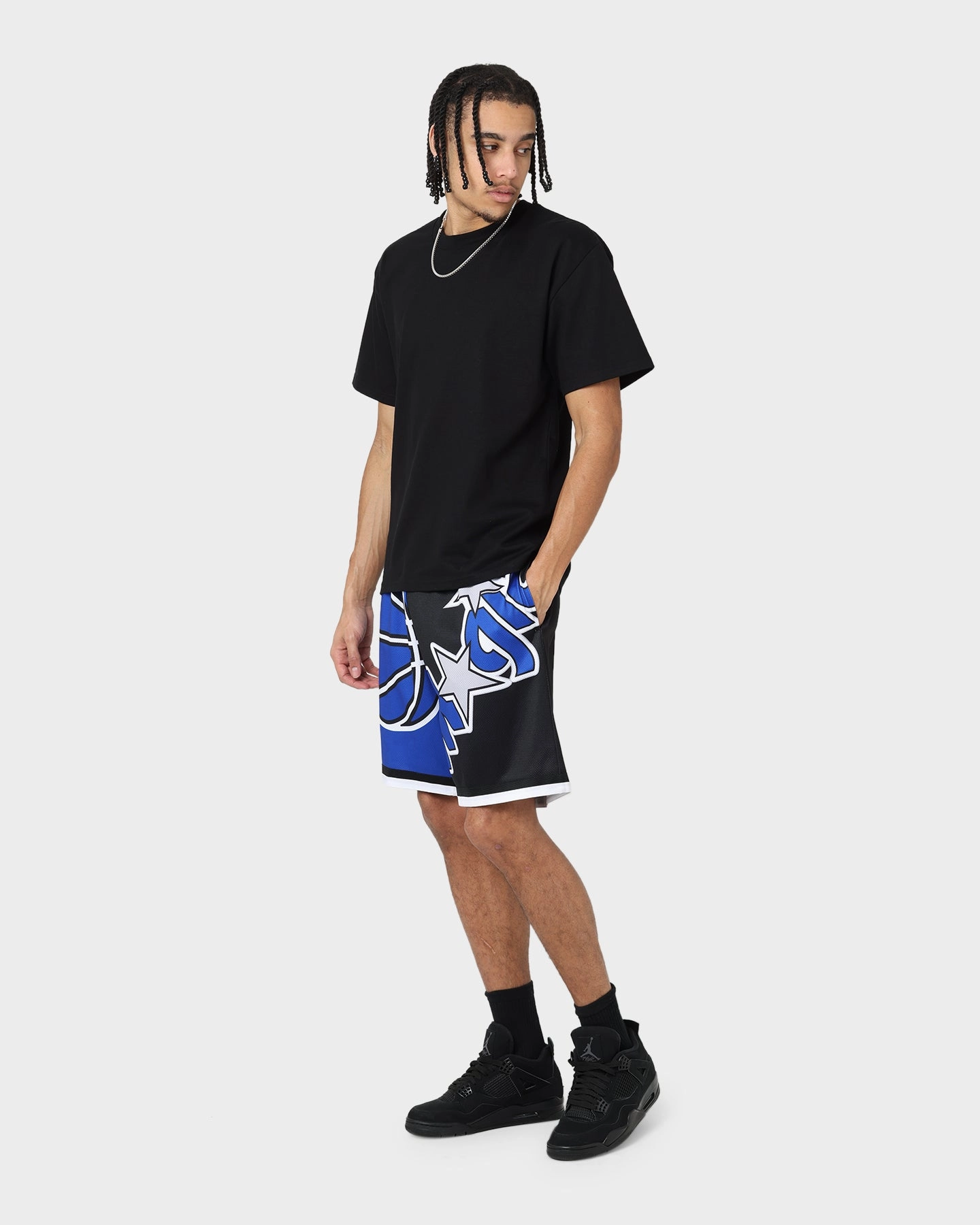 Beachwear Double Layered Panels Mitchell & Ness Orlando Magic Big Face 5.0 Shorts Blue