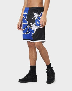 Cold Weather Gear earthy shades Mitchell & Ness Orlando Magic Big Face 5.0 Shorts Blue