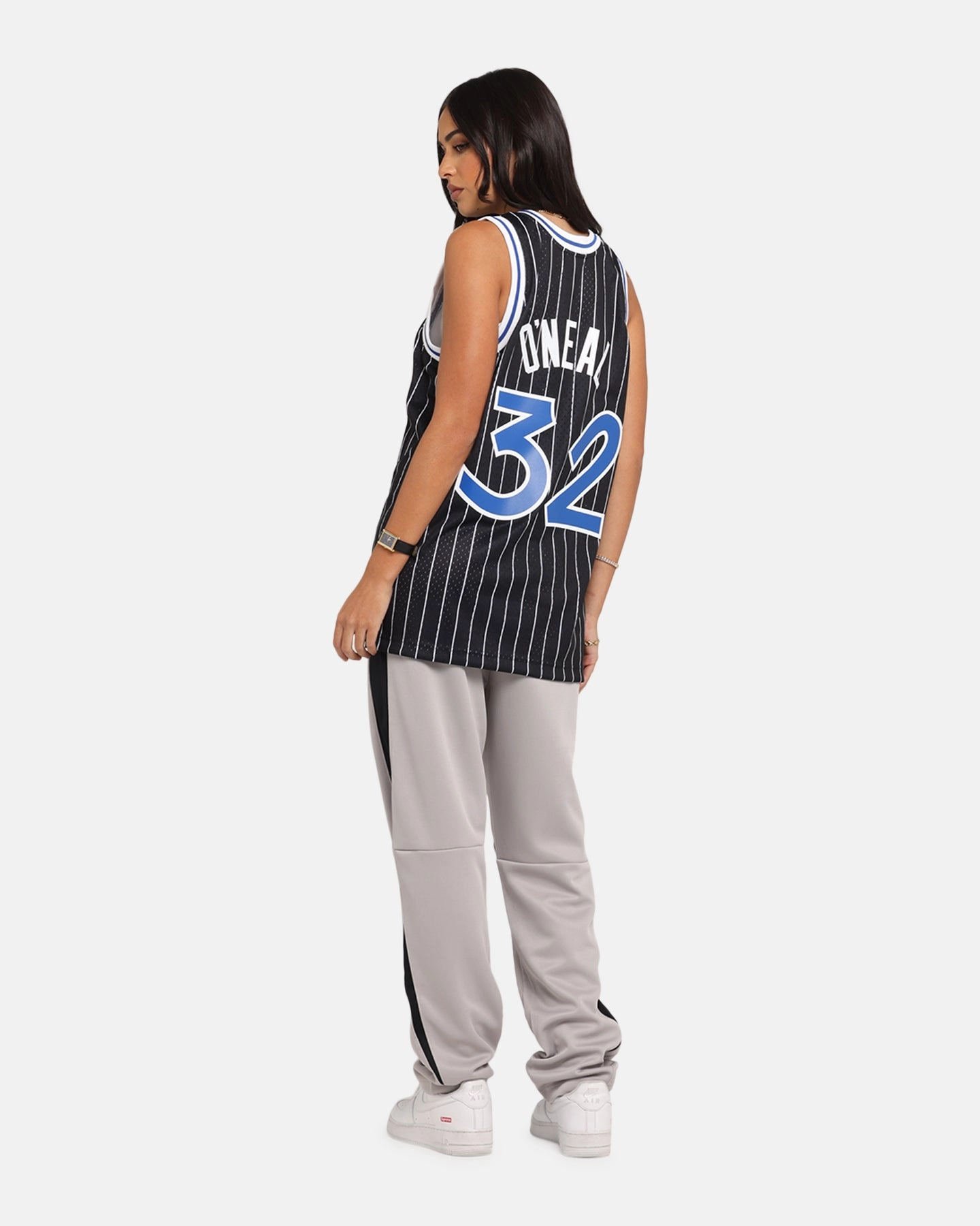 Layer Lightness Mitchell & Ness Orlando Magic Shaquille O'Neal '94-'95 #32 Alternate Swingman Jersey Black/White