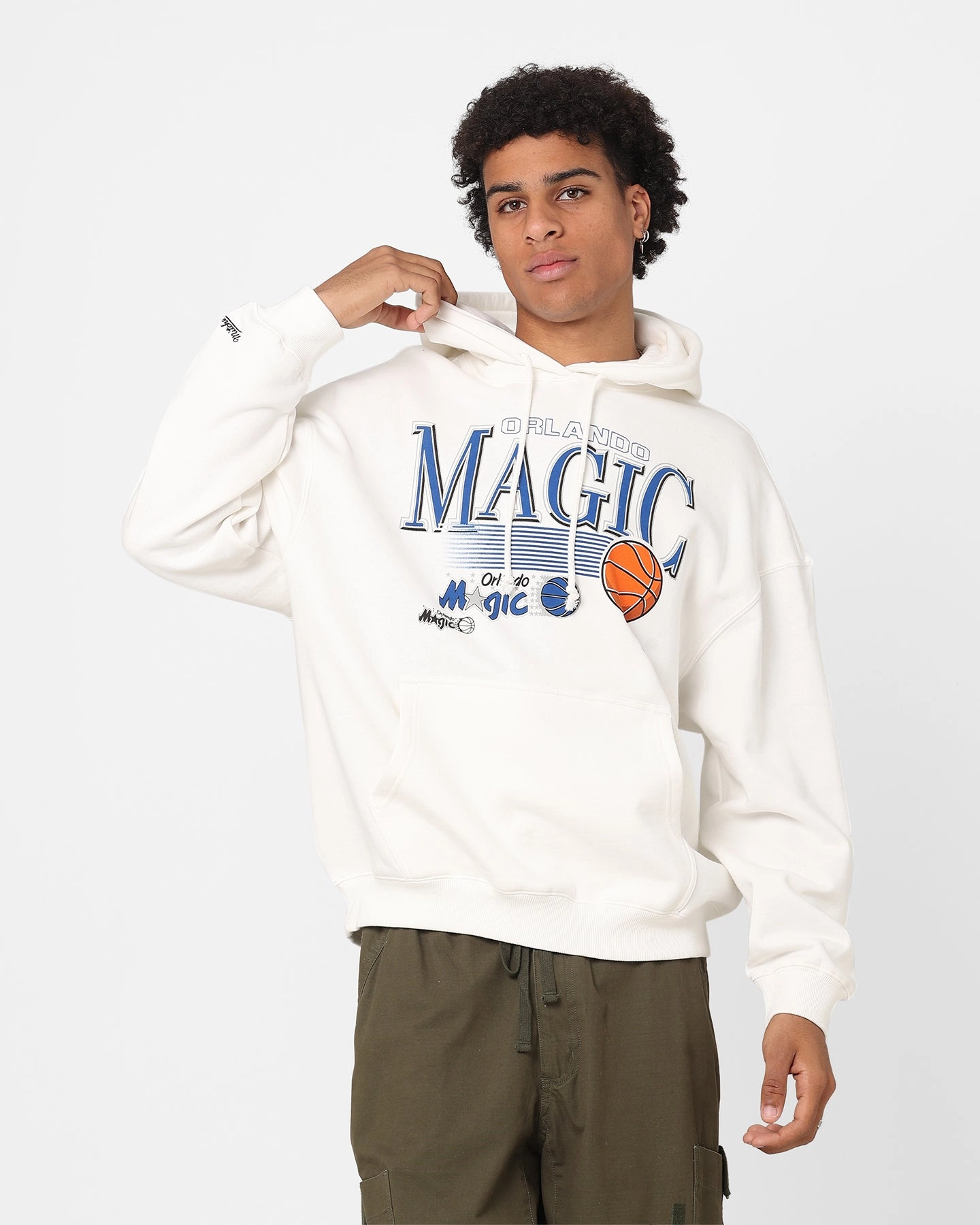Travel Essential Nightwear Mitchell & Ness Orlando Magic Swish Hoodie Vintage White
