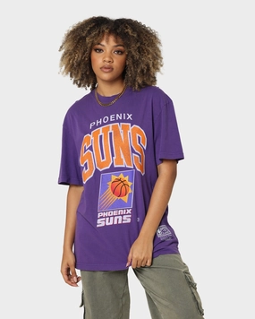 Mitchell & Ness Phoenix Suns XL Arch Vintage T-Shirt Faded Purple ReinforcedHems Modern Outfit
