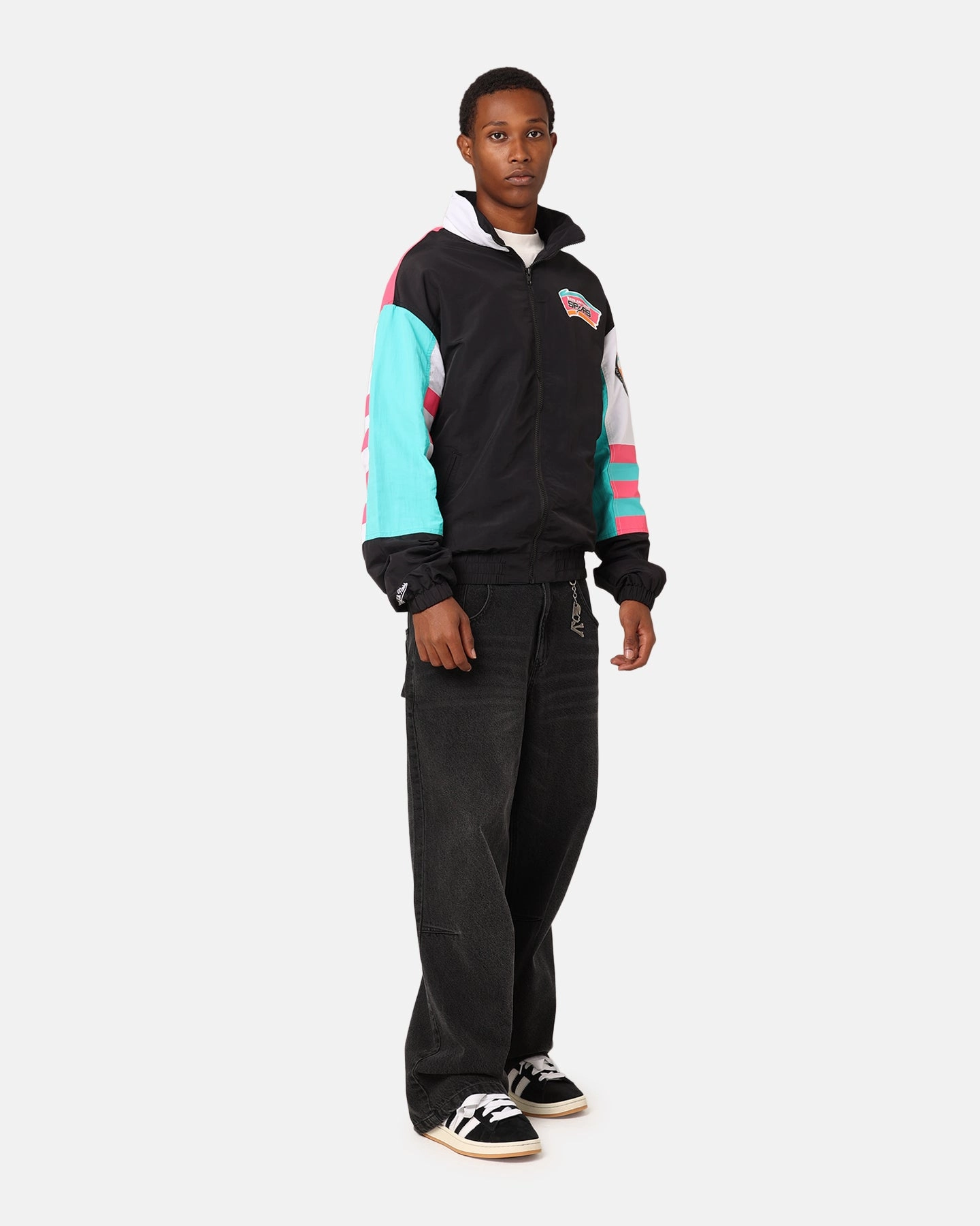 windy Mitchell & Ness San Antonio Spurs 'Spurs 2014 Champs' 25th Anniversary Jacket Multi