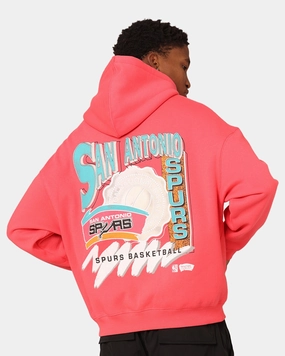 Mitchell & Ness San Antonio Spurs Basketball Hoodie Pepper Pink Improve weekend
