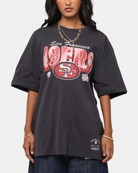 Street Fashion Mitchell & Ness San Francisco 49ers Arch T-Shirt Faded Black