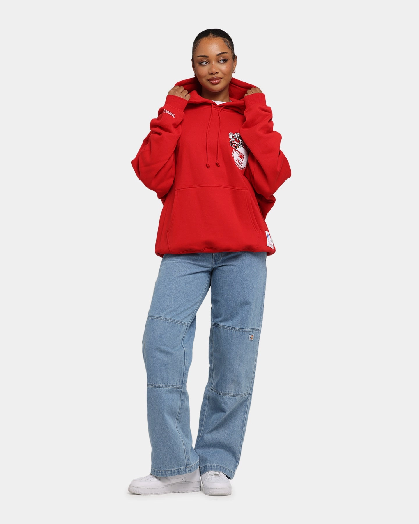 suitable for product launches Mitchell & Ness Sydney Swans Team Hoodie Red