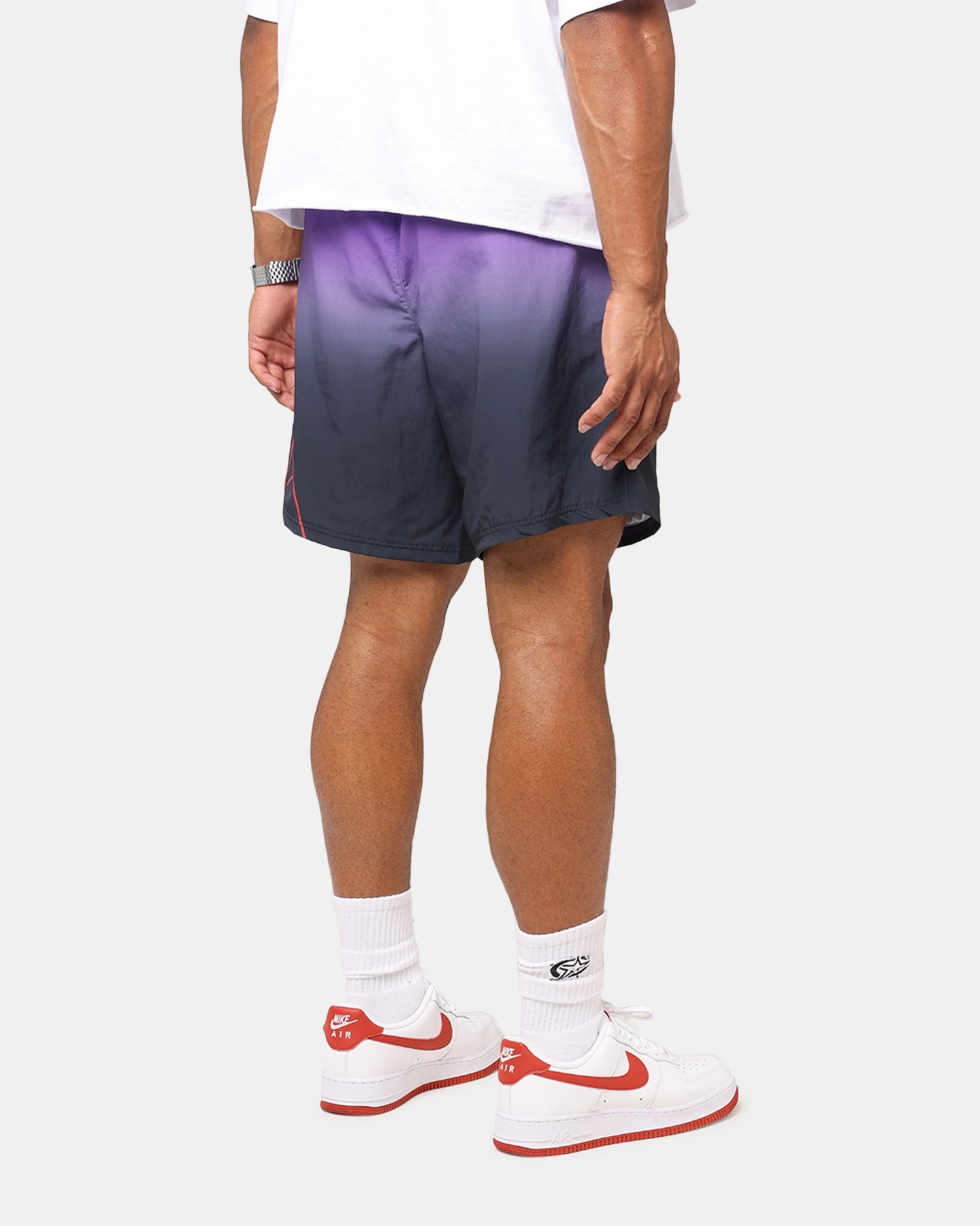 Moisture Wicking Finish Mitchell & Ness Toronto Raptors 30 Year Shorts Black/Purple