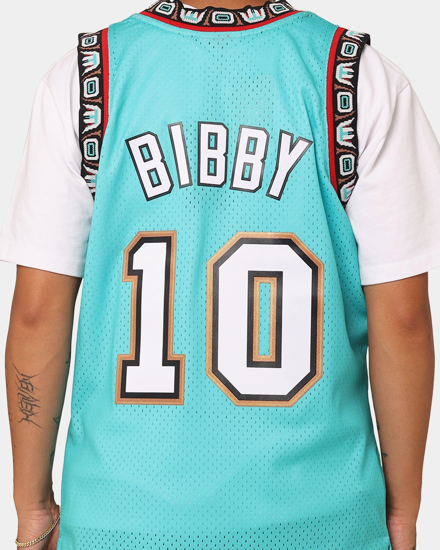 Maximum Flex Weightless Layering Material Mitchell & Ness Vancouver Grizzlies Mike Bibby '98-'99 #10 Swingman Jersey Teal