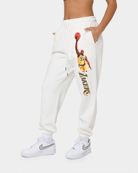 Mitchell & Ness Women's Shaq Sweat Pants Vintage White Simple Comfort Wear