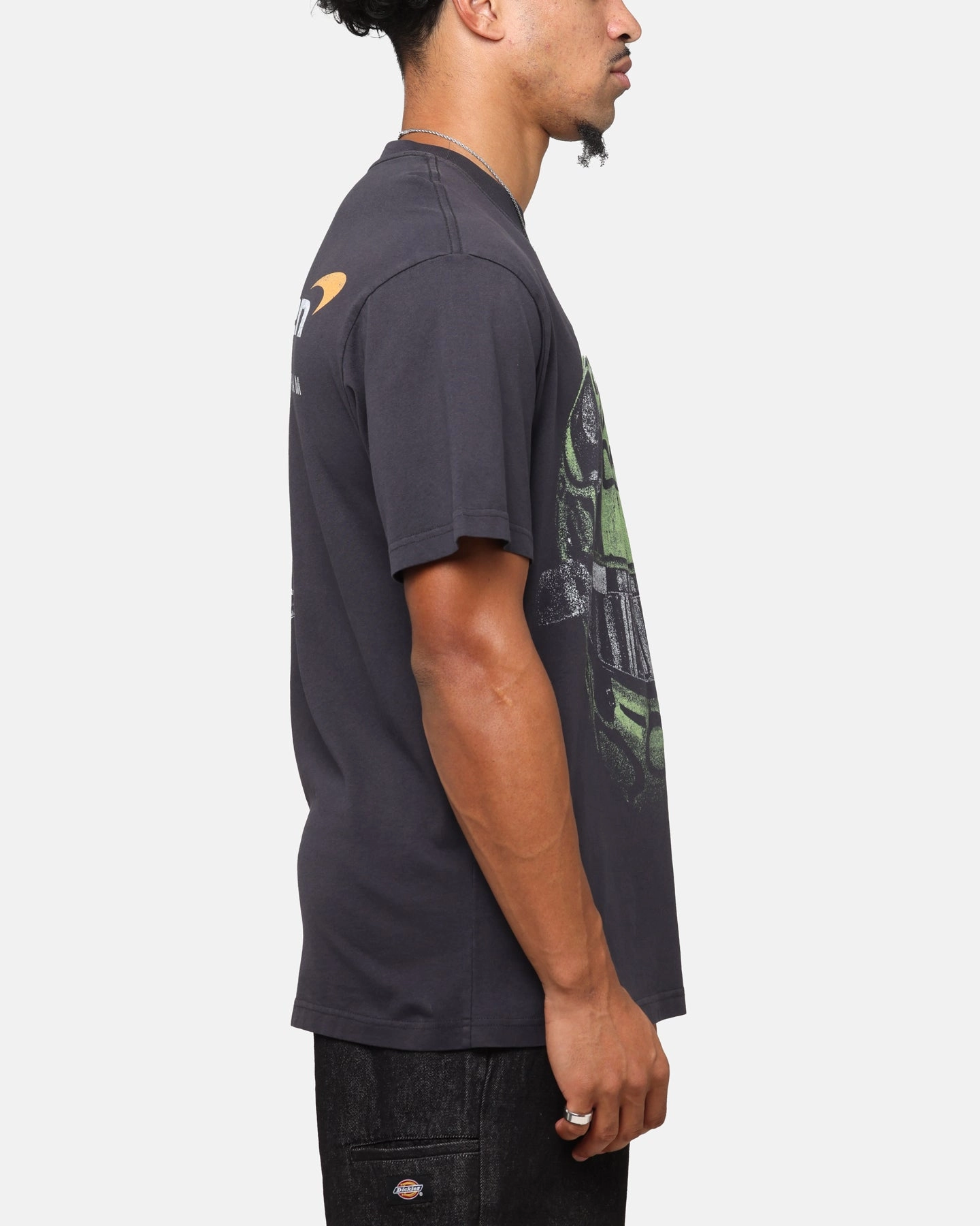Mitchell & Ness X Mclaren Lando Norris Helmet T-Shirt Faded Black Stylish piece