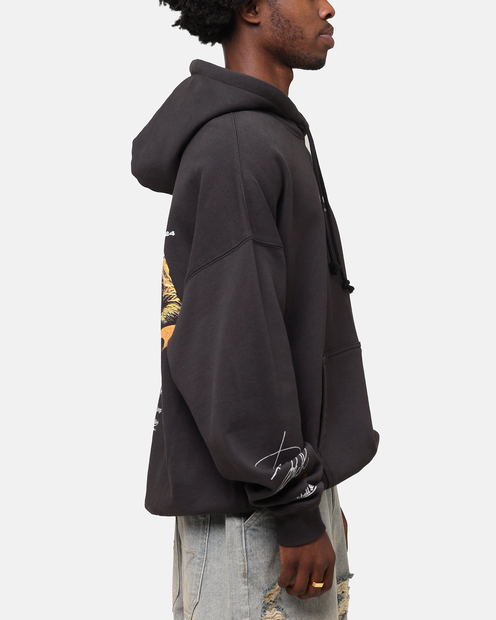 City Mitchell & Ness X Mclaren Teammates Hoodie Faded Black