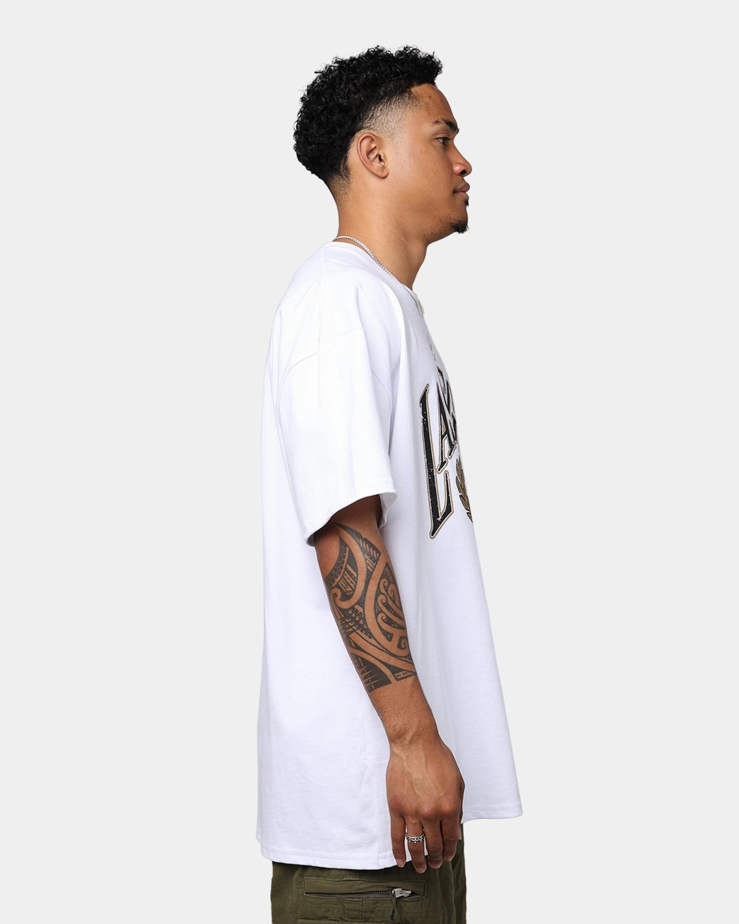 Mitchell & Ness X McLaren X Culture Kings Las Vegas Collection Vintage Sport T-Shirt White Wrinkle-Free MoistureWickingFabric