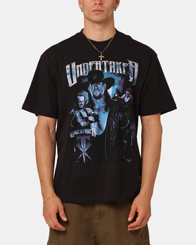 Oversized Fit Mitchell & Ness X WWE The Undertaker T-Shirt Overdyed Black
