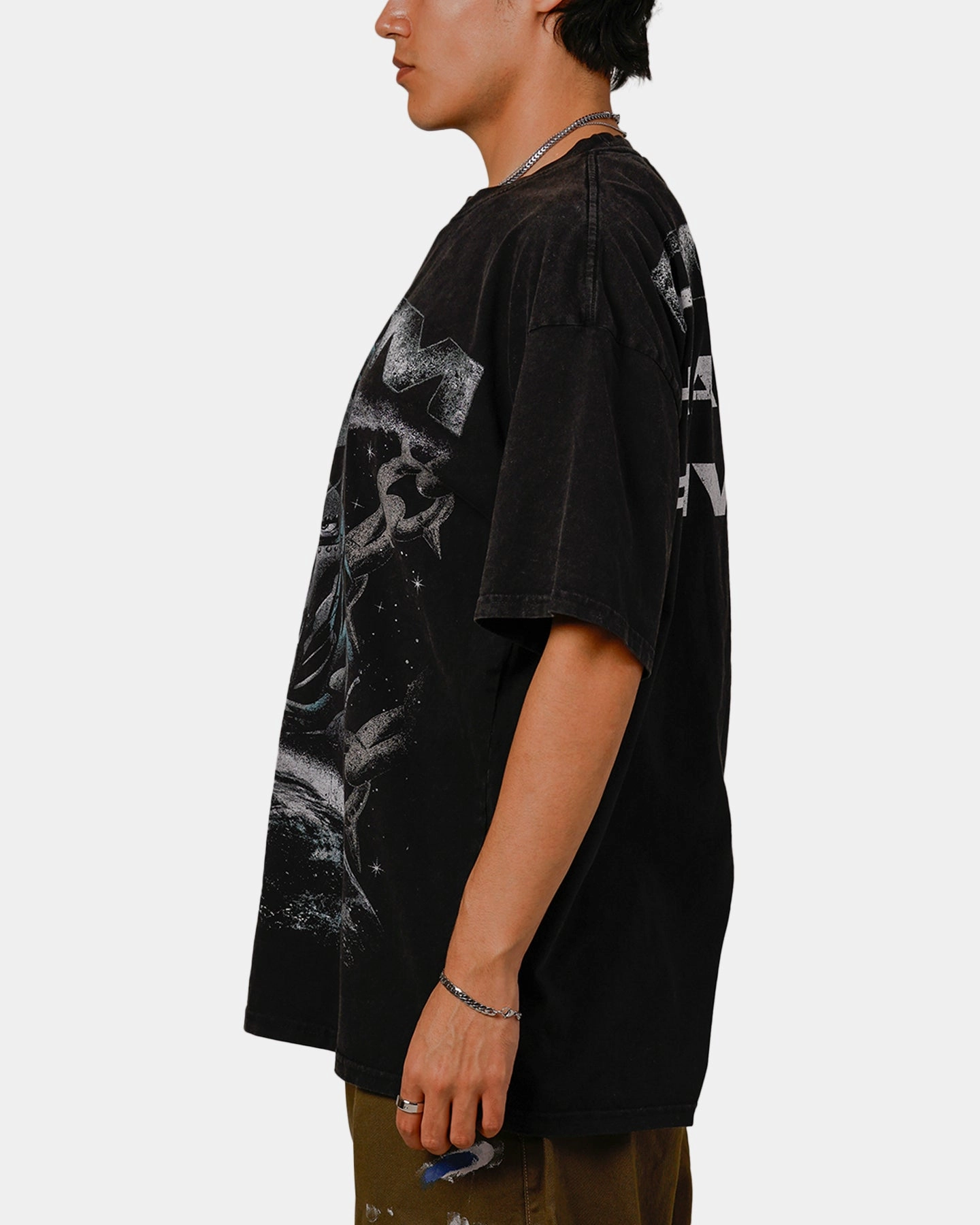 Goat Crew Marvel Doctor Doom No Rivals Vintage T-Shirt Black Acidwash Layerable Look Outdoor Style Trend