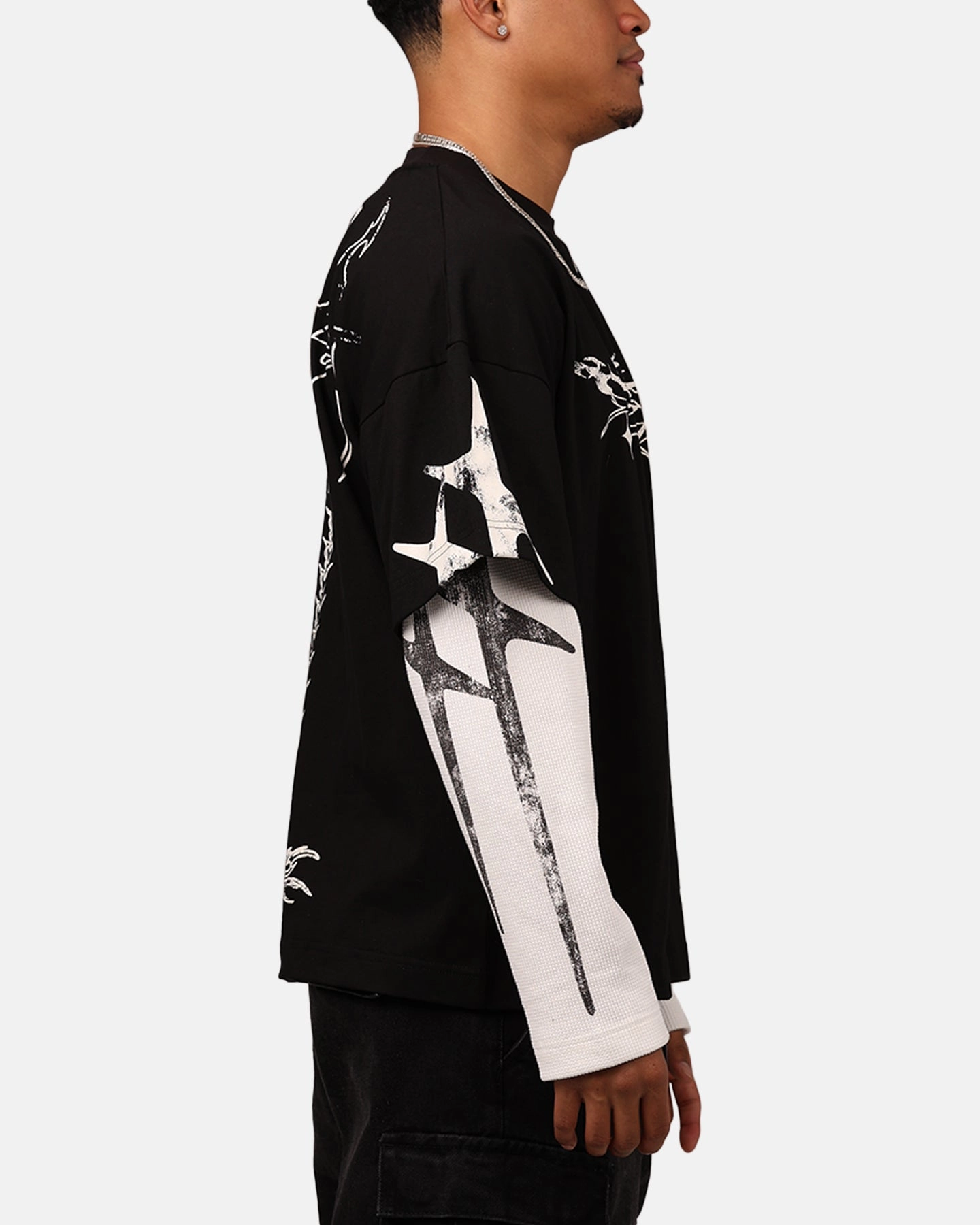 Loiter Seek N Destroy Long Sleeve T-Shirt Vintage Black Classic Outfit Odor-resistant
