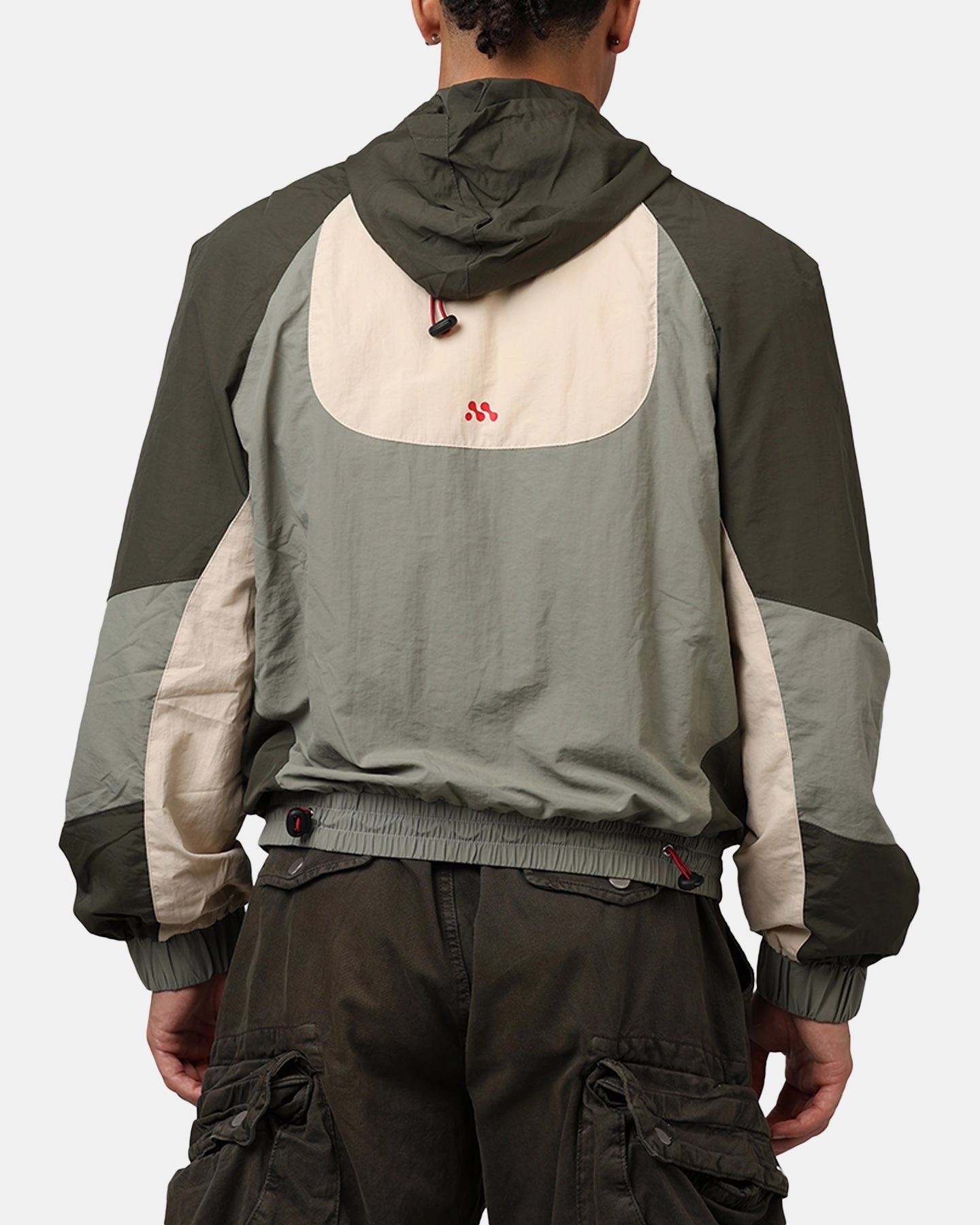 MNML Active Windbreaker Jacket Olive Moisture wicking