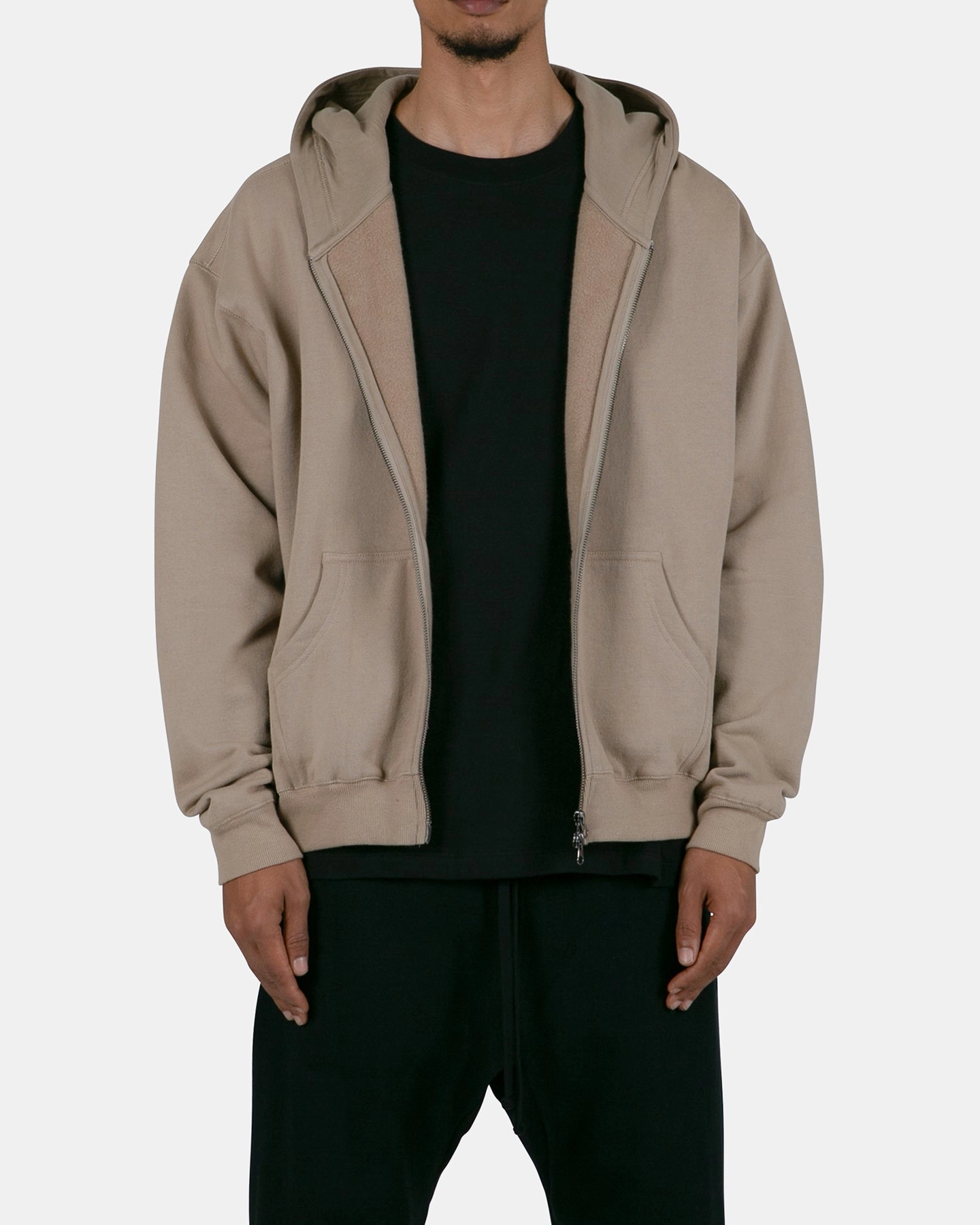 MNML Basic Zip Up Hoodie Earth Create Sanction