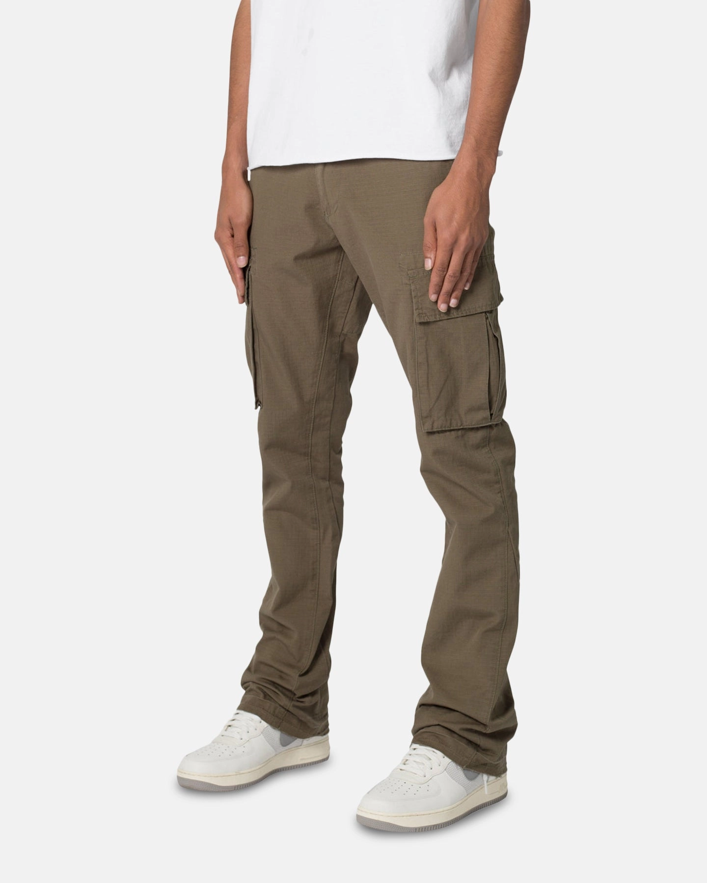MNML Bootcut Cargo Pants Olive On The Go