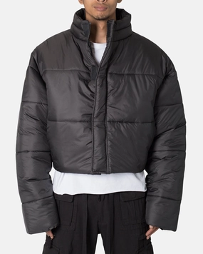 MNML Cropped Puffer II Jacket Black suitable for e commerce Casual