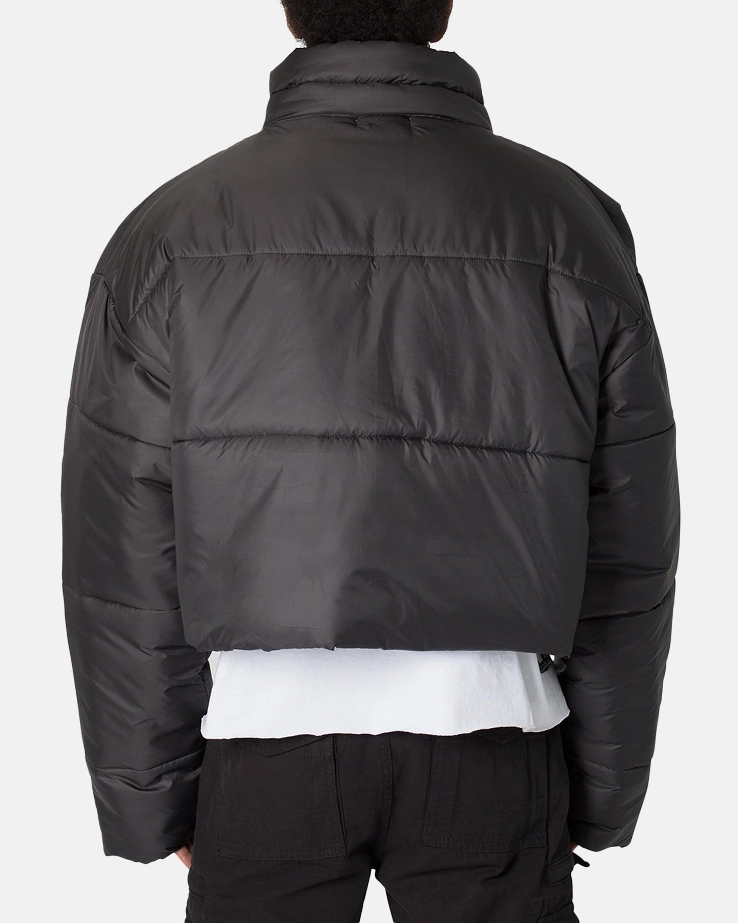 MNML Cropped Puffer II Jacket Black Compassion Protective Style