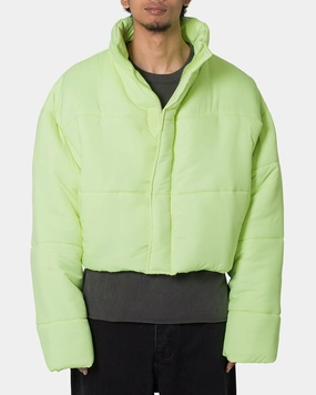 Concealer suitable for performance costumes MNML Cropped Puffer II Jacket Green