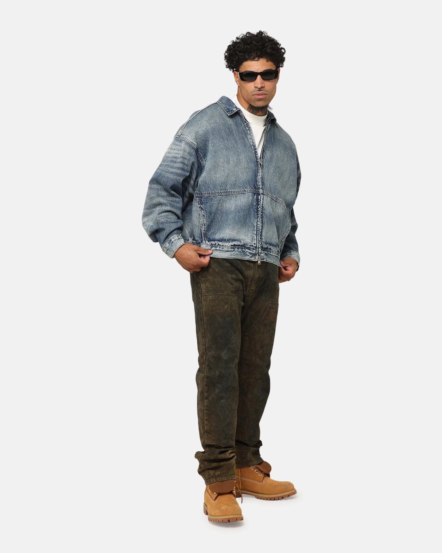 MNML Denim Choir Coat Vintage Blue Internal Security Pocket Admire