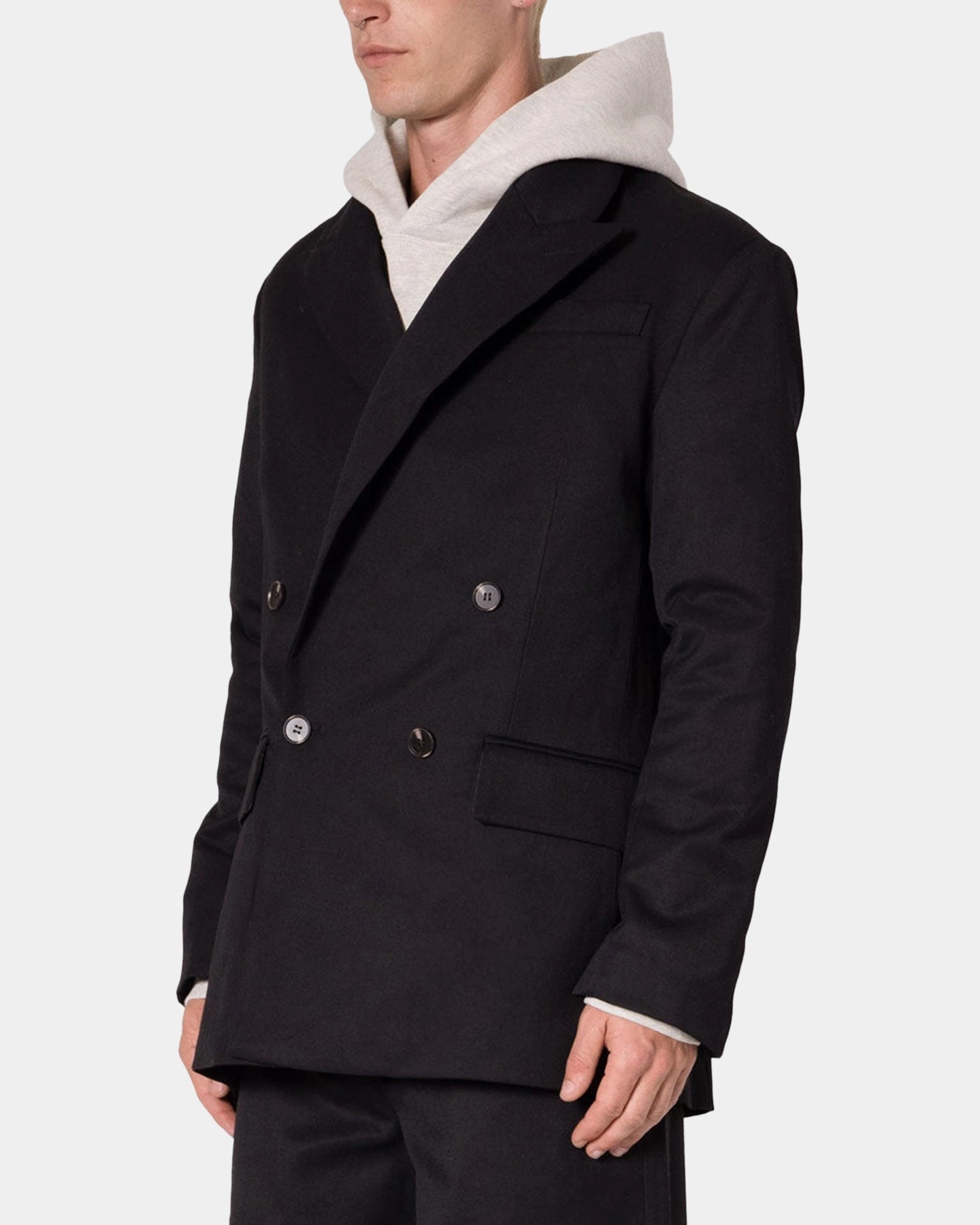 Appointment Sport Comfort MNML Double Breasted Suit Jacket Black