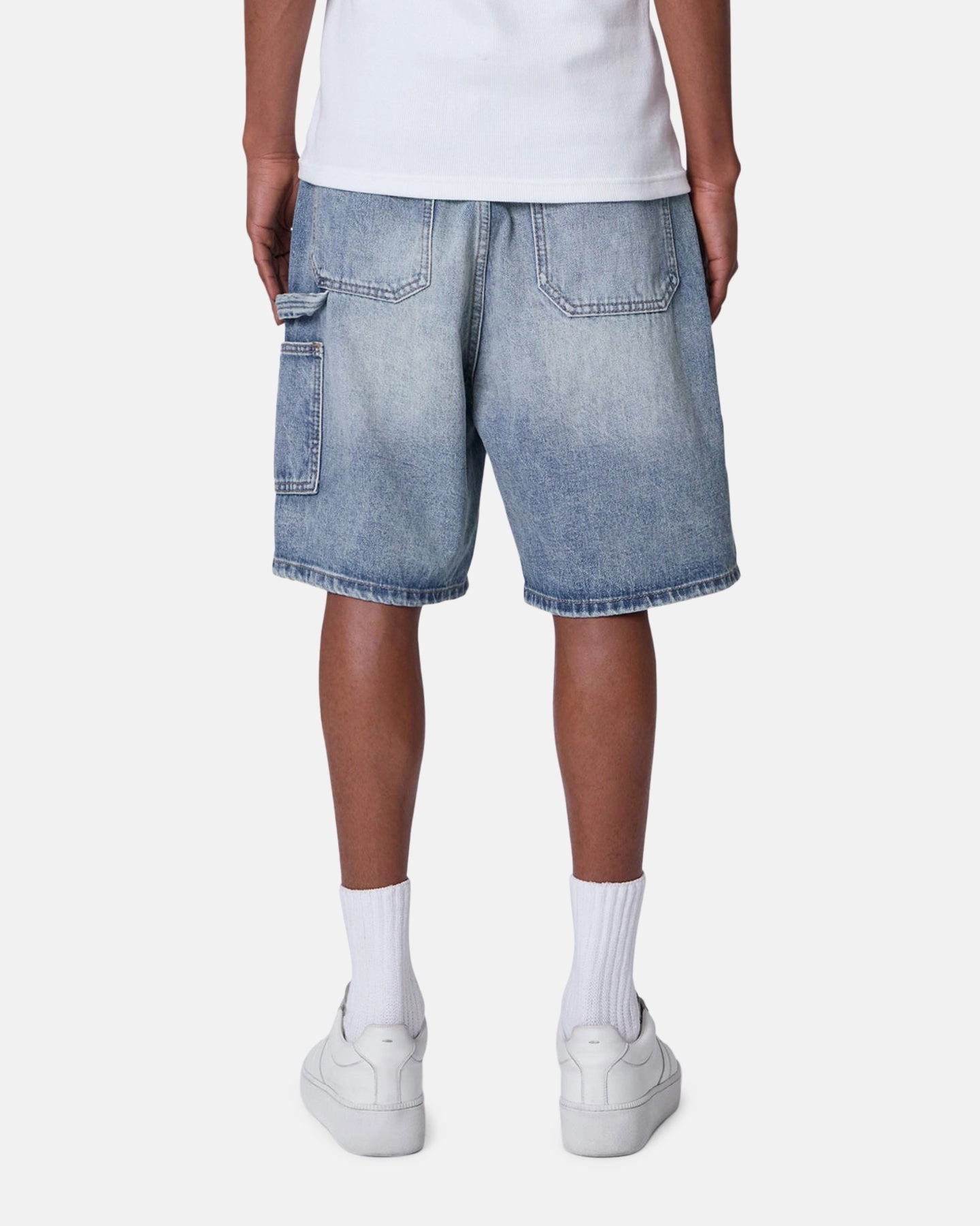 MNML Double Western Jewel Denim Shorts Blue Weekend Ready Water resistant coating