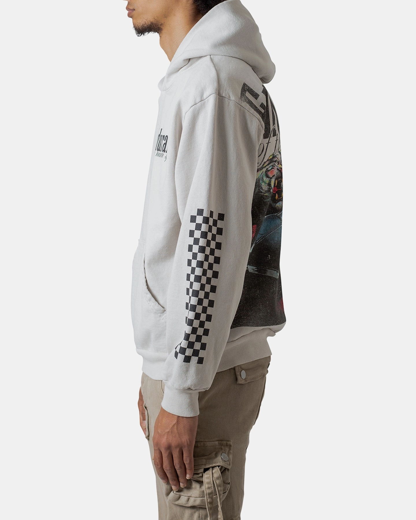 MNML Endurance Hoodie Light Grey Heat Mountain Statement Piece