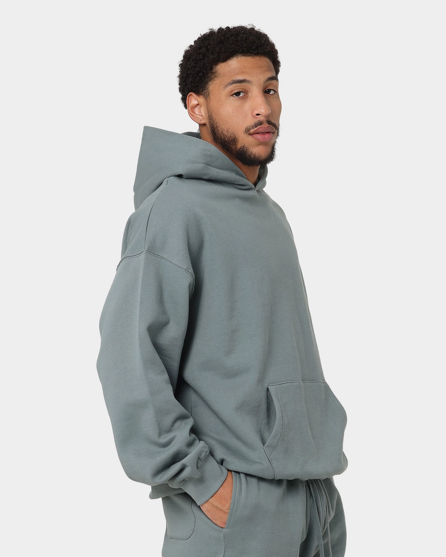 long sleeved Listen MNML Every Day Hoodie Dark Teal