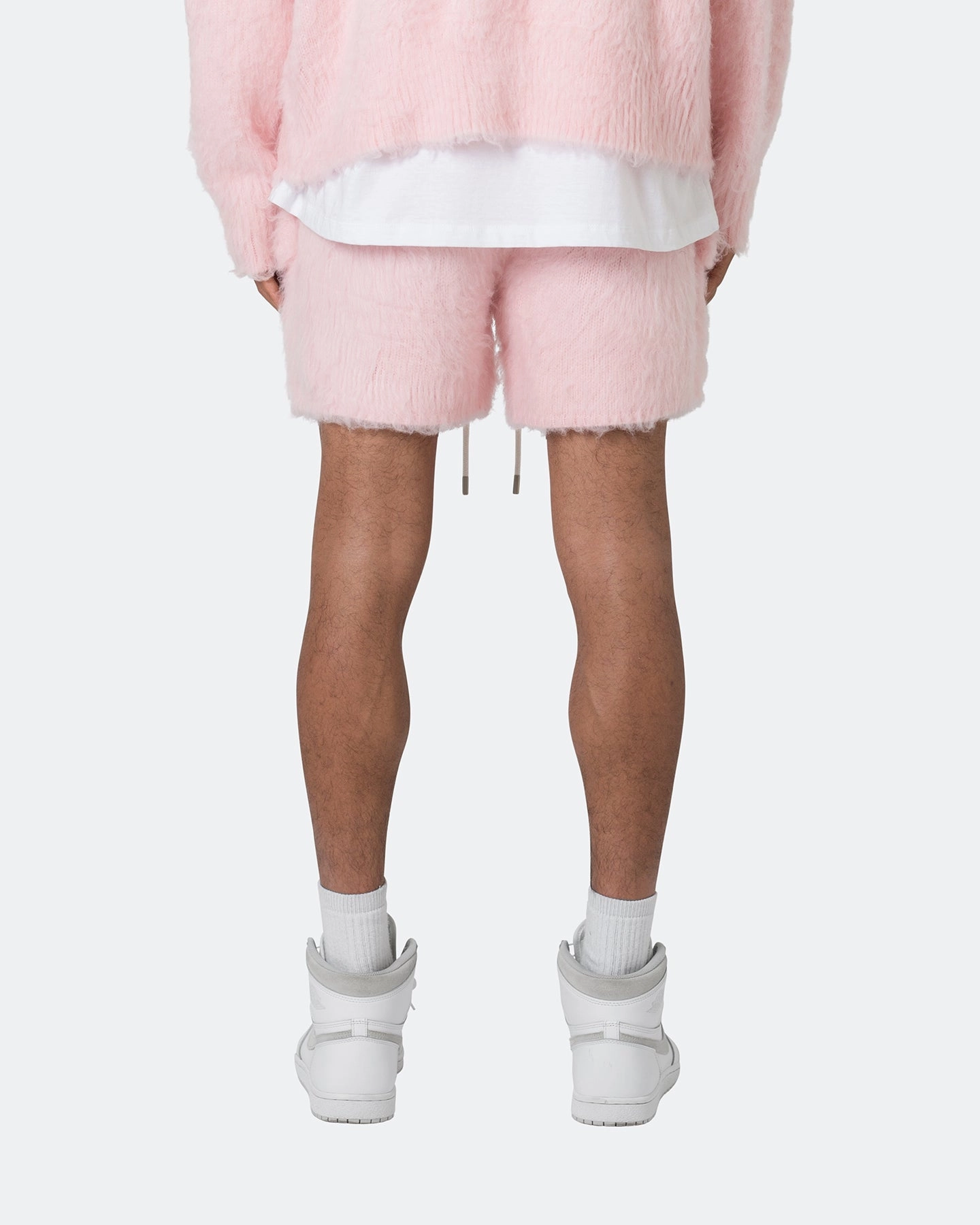 MNML Fuzzy Sweat Shorts Pink Formal Wear sports accessory