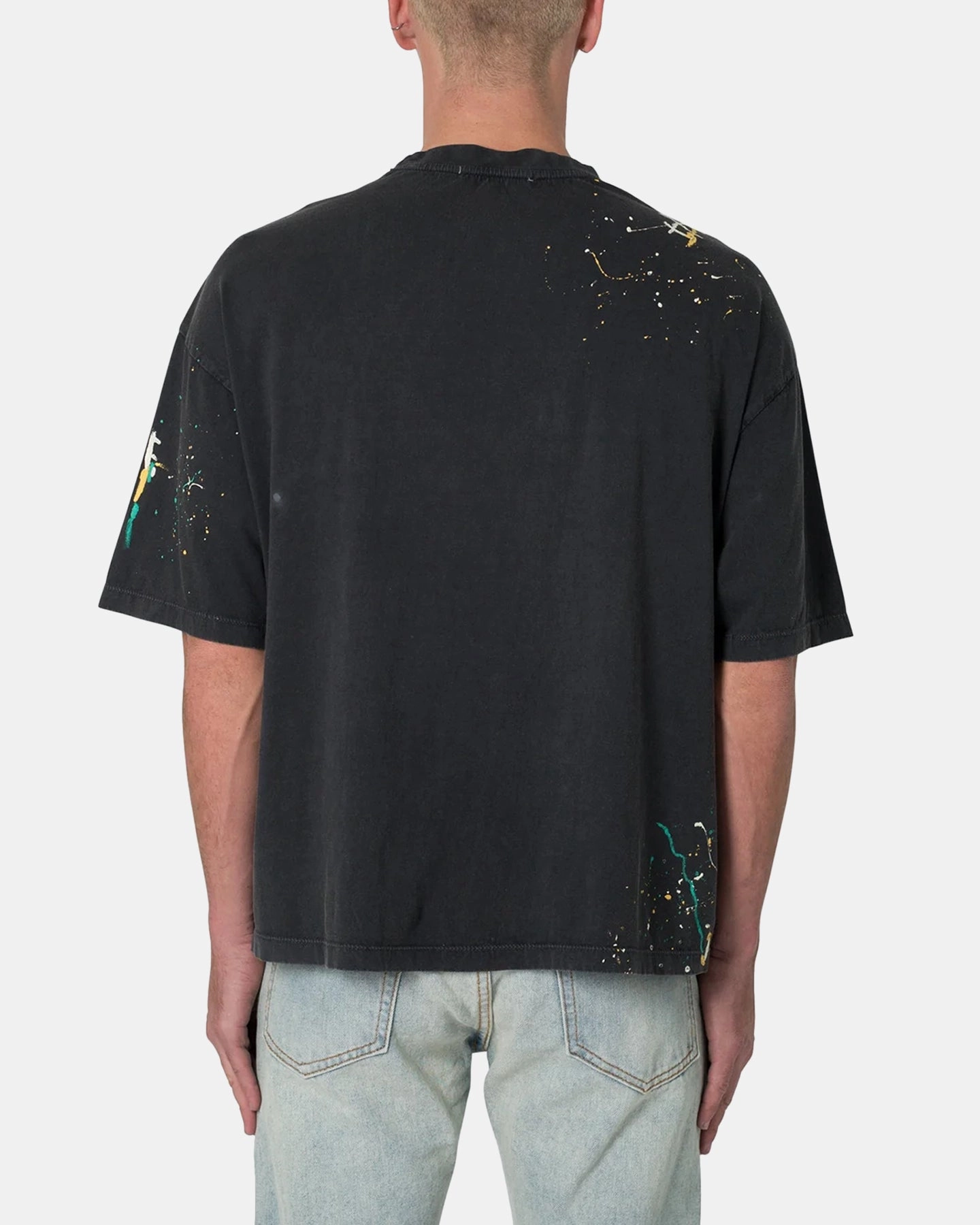 MNML Gods Grace Vintage T-Shirt Washed Black Odor-resistant Daily Comfort Style