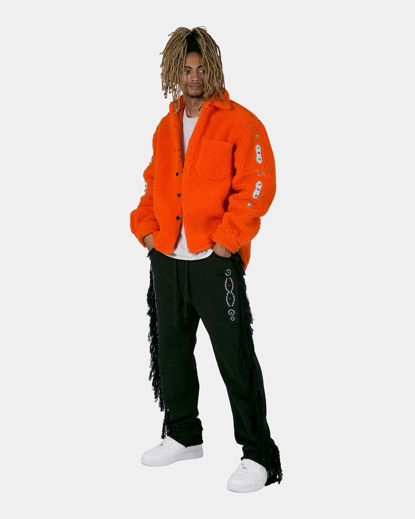 MNML Jewel Sherpa Jacket Orange suitable for water sports