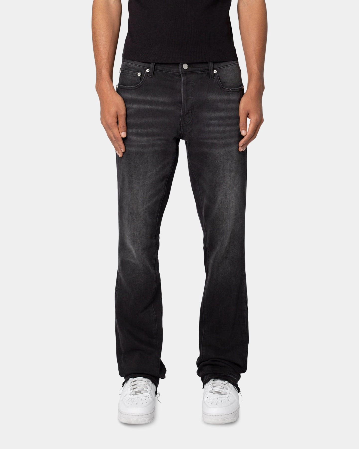 MNML M524 Slim Stacked Denim Jeans Washed Black Trend Setter Sunny Vibes Breathable Denim