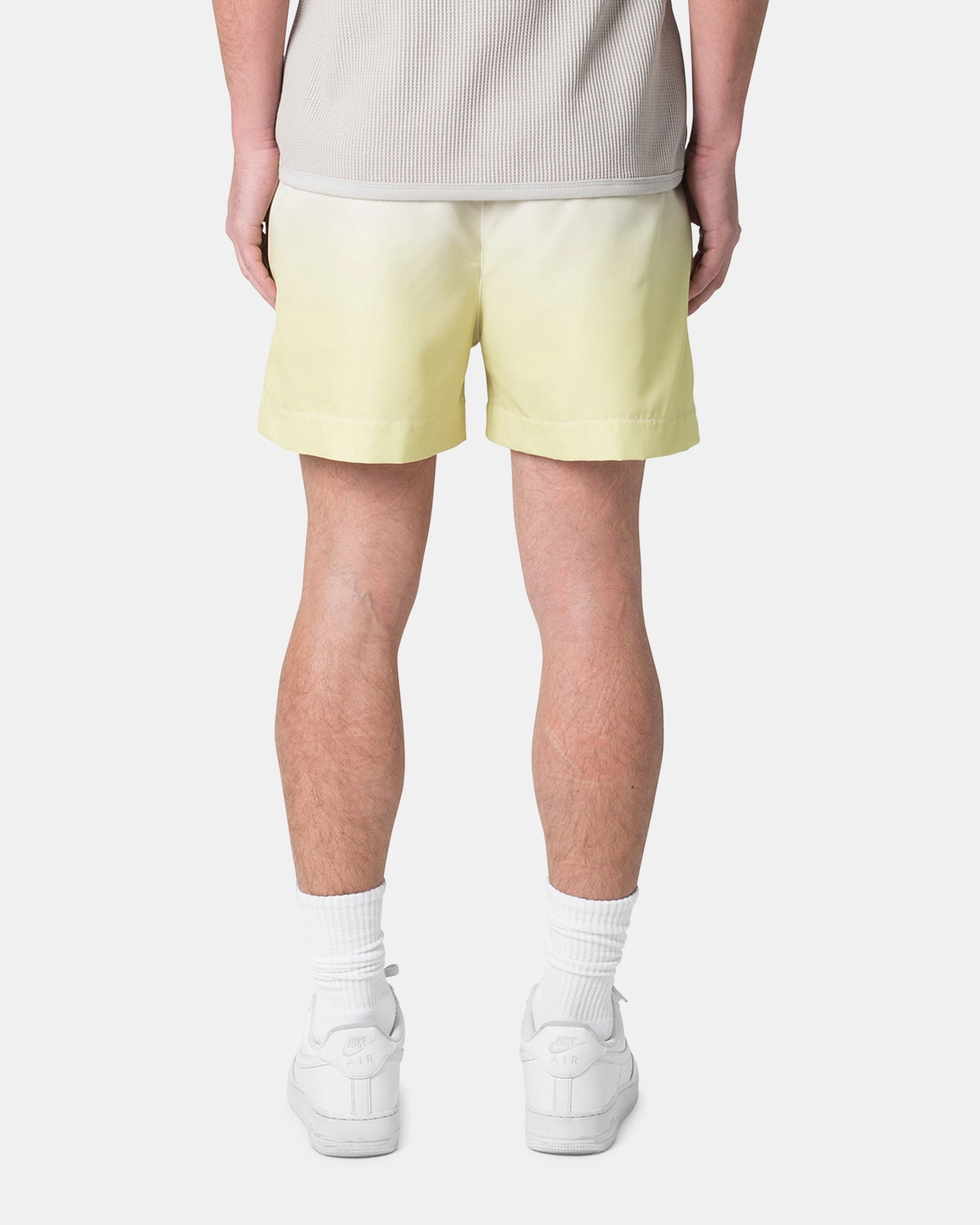 Beach Ready MNML Ombre Summer Shorts Light Yellow