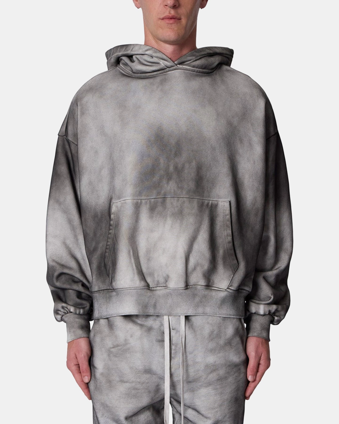 Knee Length MNML Optic Graded Hoodie Black