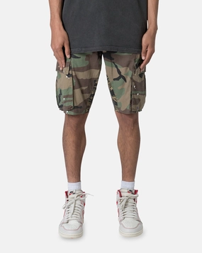 Reflective accents MNML Panelled Cargo Shorts Camo