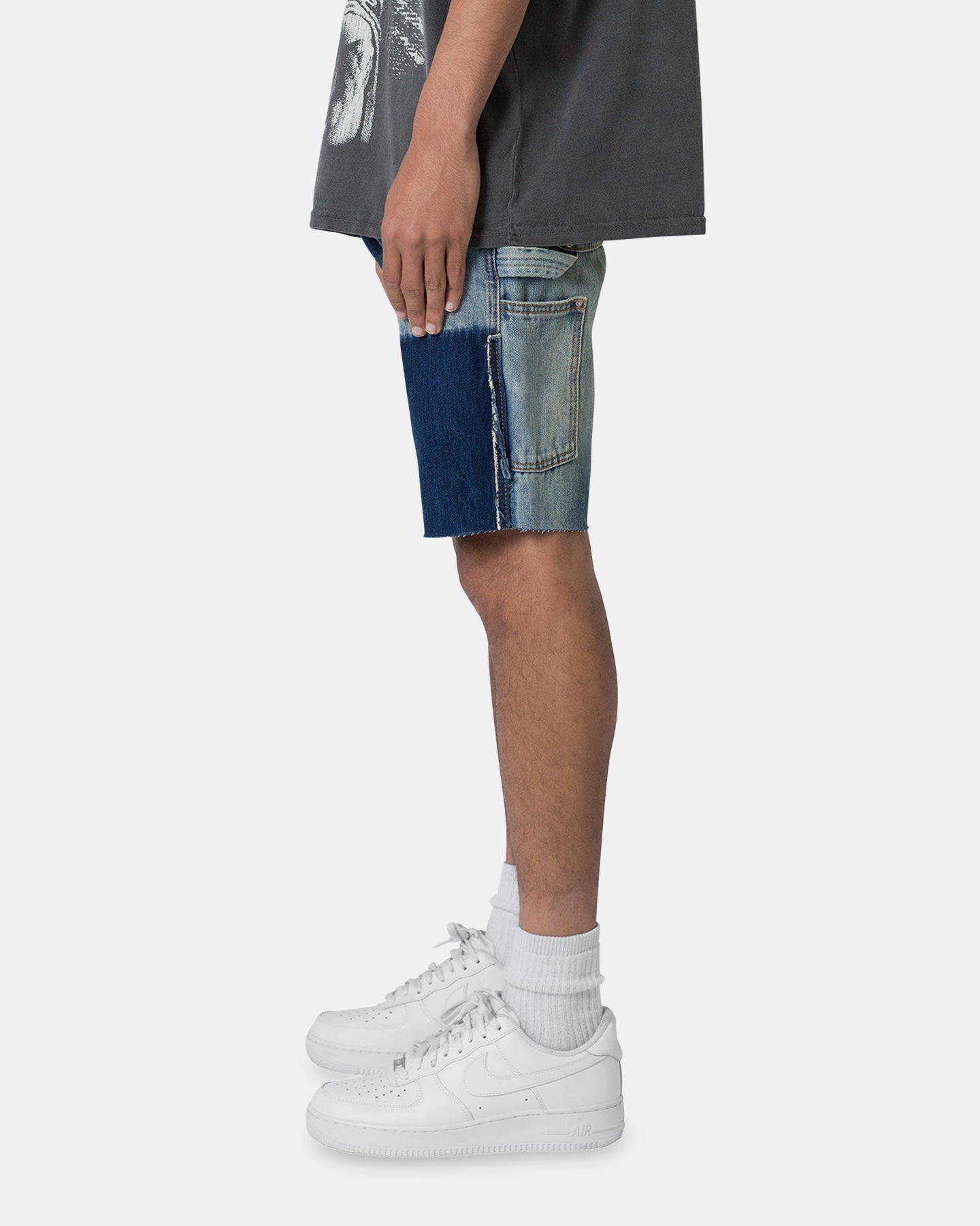 MNML R118 Denim Shorts Blue City Mood WrinkleFreeFabric