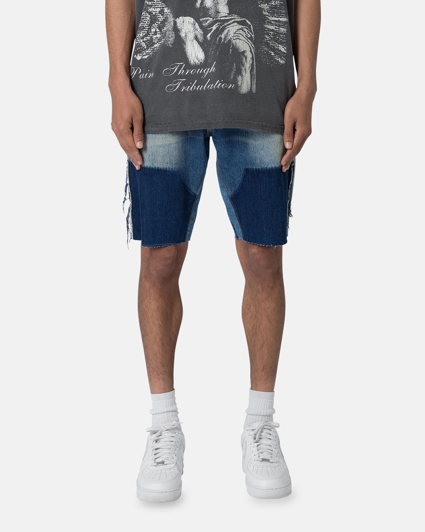 Fastening Closure MNML R118 Denim Shorts Blue